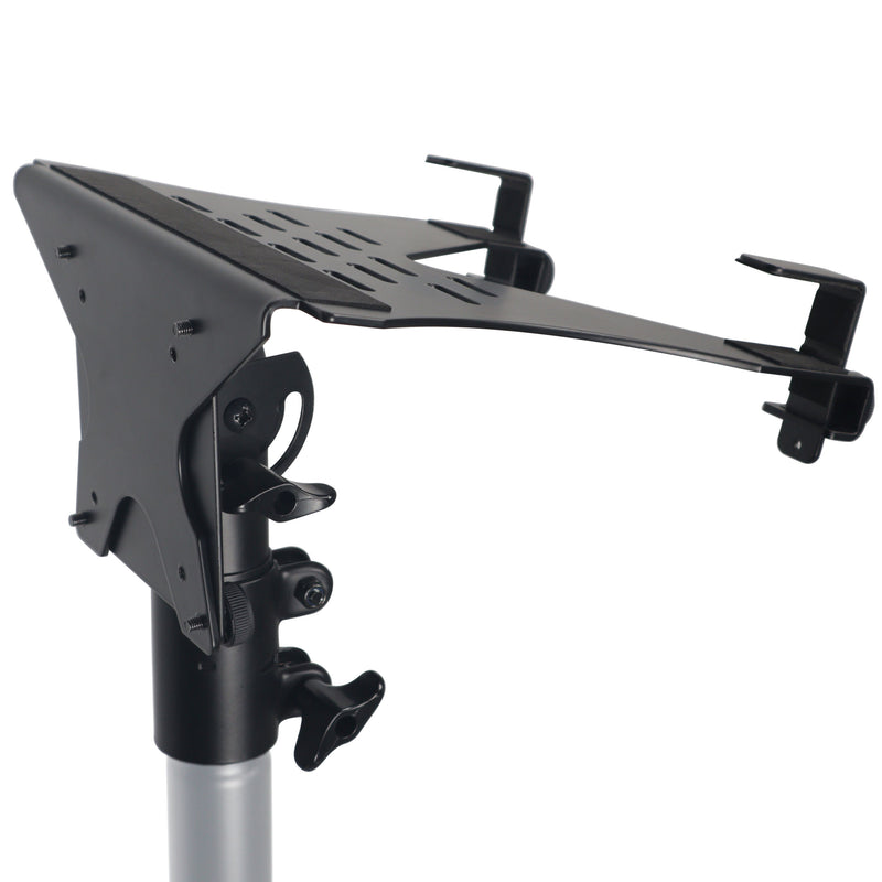 ProX X-LTF01BK Laptop Shelf Monitor VESA Arm bracket Mount fits on Speaker Stand (Black)