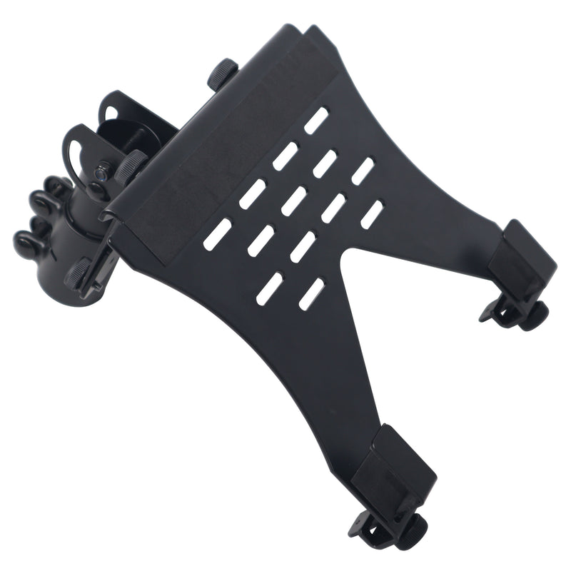 ProX X-LTF01BK Laptop Shelf Monitor VESA Arm bracket Mount fits on Speaker Stand (Black)