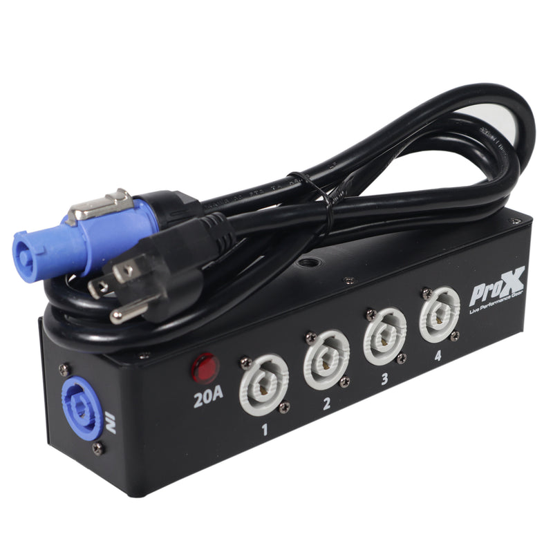 ProX X-PWC-X4-BOX Power Center Four-Way Spitter Power Connector