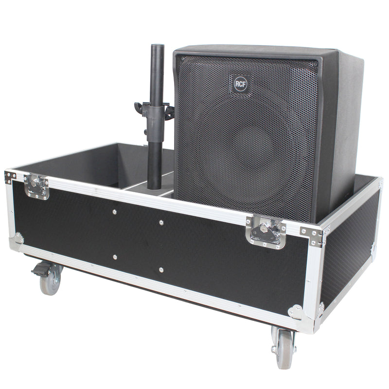 Prox X-RCF-evox8j8x2w ATA Style Flight Road Road pour RCF EVOX 8 J8 JMIX8 Le système de tableau d'enceintes s'adapte à deux haut-parleurs et sous-marins