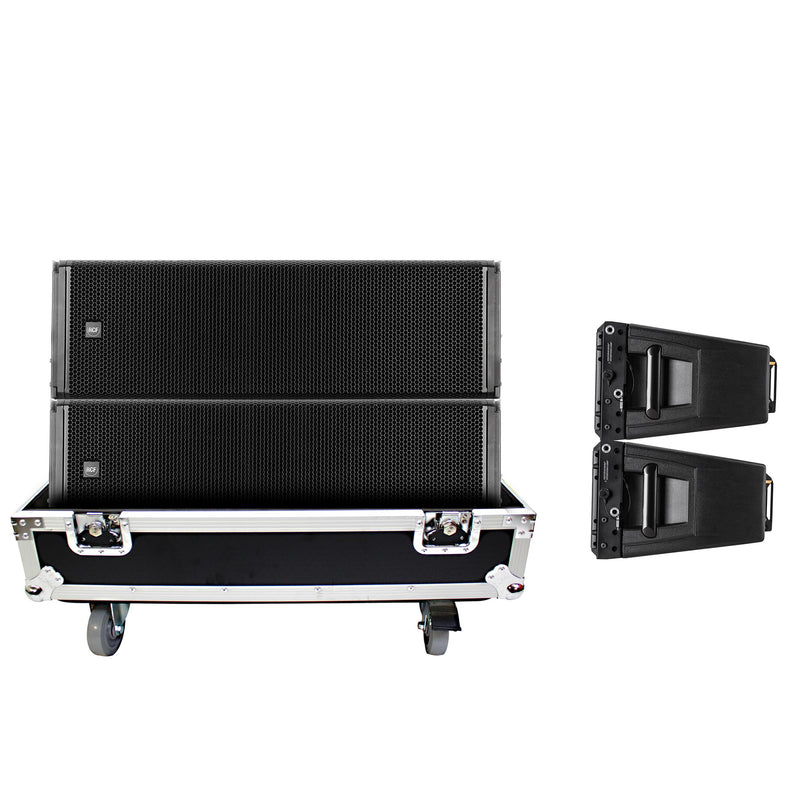 ProX X-RCF-HDL30A LAX2W Fits RCF HDL 30-A Line Array Speaker Flight Case W/Wheels (Holds 2 Speakers)