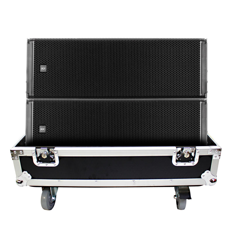 ProX X-RCF-HDL30A LAX2W Fits RCF HDL 30-A Line Array Speaker Flight Case W/Wheels (Holds 2 Speakers)