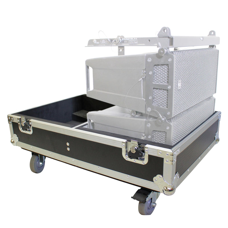 Prox X-RCF-HDL6ALAX4W BACK DE VOLLE DE VIEUX DE LIGNE POUR 4 ENSEIGNEMENTS RCF HDL6-A HDL26-A avec des roues avec des roues