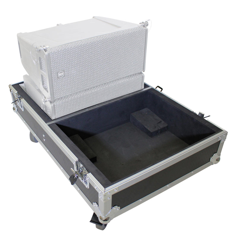 Prox X-RCF-HDL6ALAX4W BACK DE VOLLE DE VIEUX DE LIGNE POUR 4 ENSEIGNEMENTS RCF HDL6-A HDL26-A avec des roues avec des roues