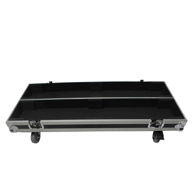 Flight case ProX X-RCF-NXL24A pour deux enceintes colonnes RCF NX L24-A avec roulettes de 4 pouces