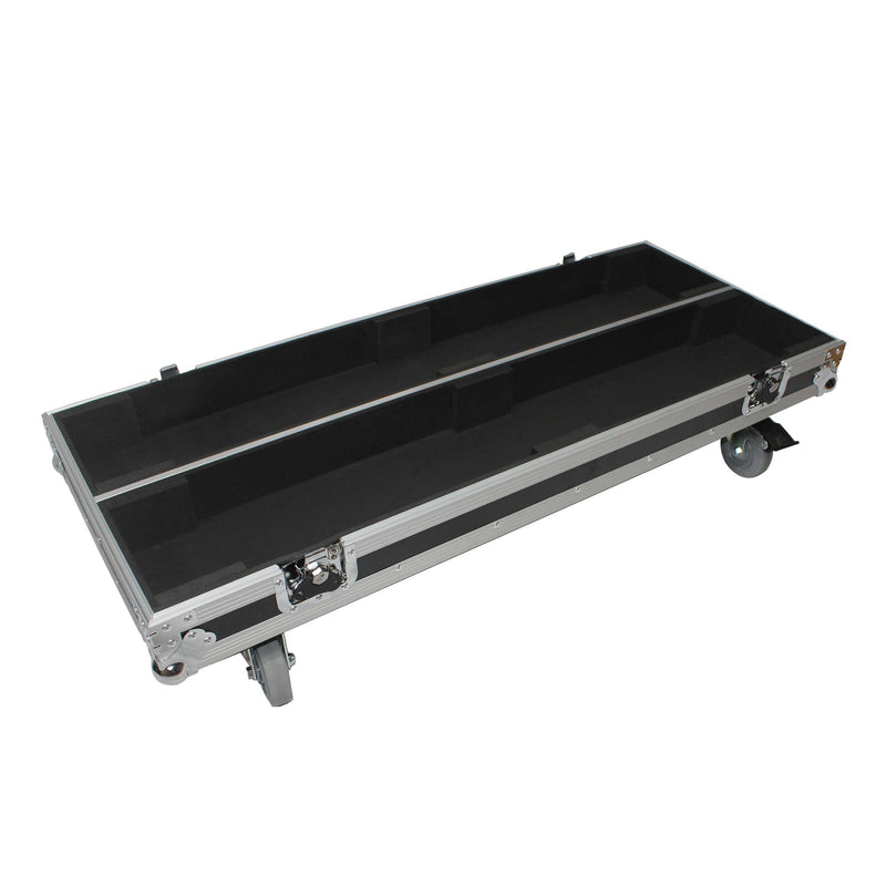 Flight case ProX X-RCF-NXL24A pour deux enceintes colonnes RCF NX L24-A avec roulettes de 4 pouces