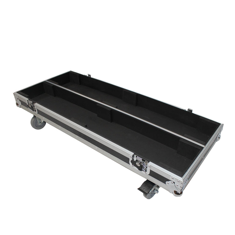 Flight case ProX X-RCF-NXL24A pour deux enceintes colonnes RCF NX L24-A avec roulettes de 4 pouces