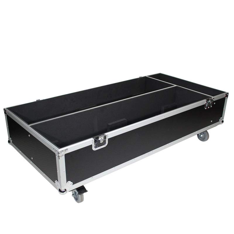 Prox X-RCF-NXL44AX2W Étui de vol pour 2 RCF NXL44-A TABLEAU COLUME ACTIVE 2 voies avec roues de 4 pouces