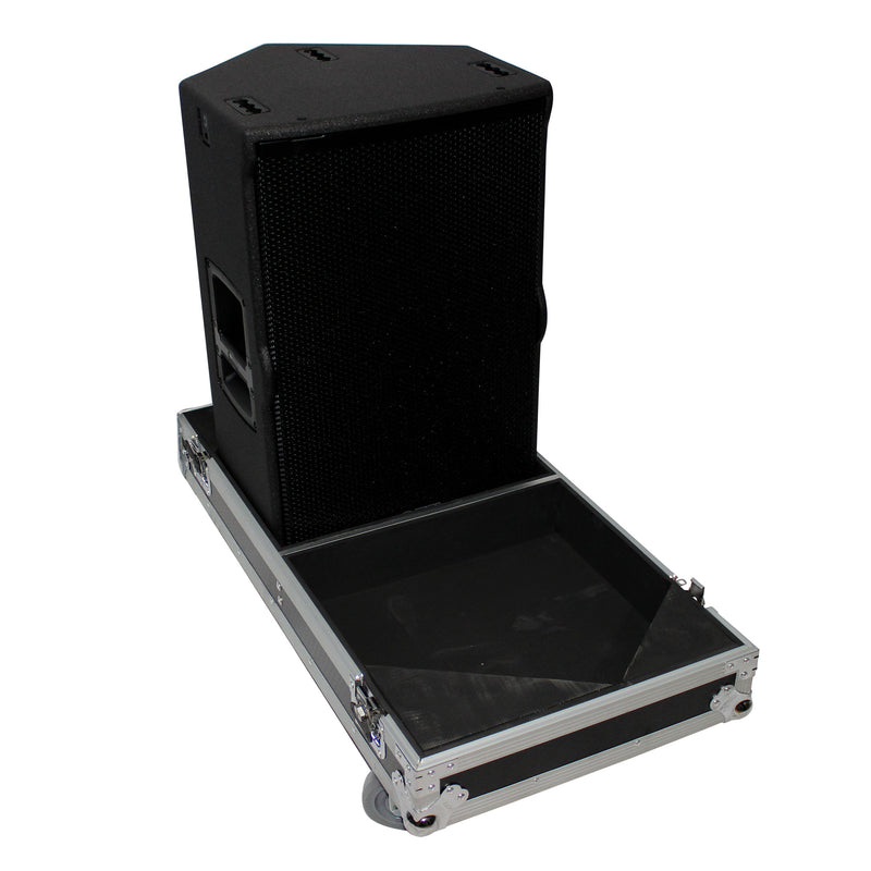 ProX X-RCF-TT25-AX2W Flight Case for Two RCF-TT25-A II High Definition Two-Way Speakers with 4 Inch Wheels