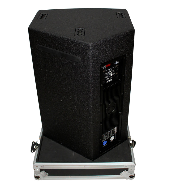 ProX X-RCF-TT25-AX2W Flight Case for Two RCF-TT25-A II High Definition Two-Way Speakers with 4 Inch Wheels