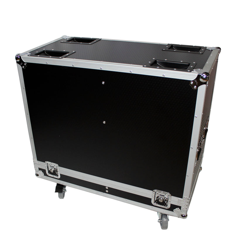 ProX X-RCF-TT25-AX2W Flight Case for Two RCF-TT25-A II High Definition Two-Way Speakers with 4 Inch Wheels