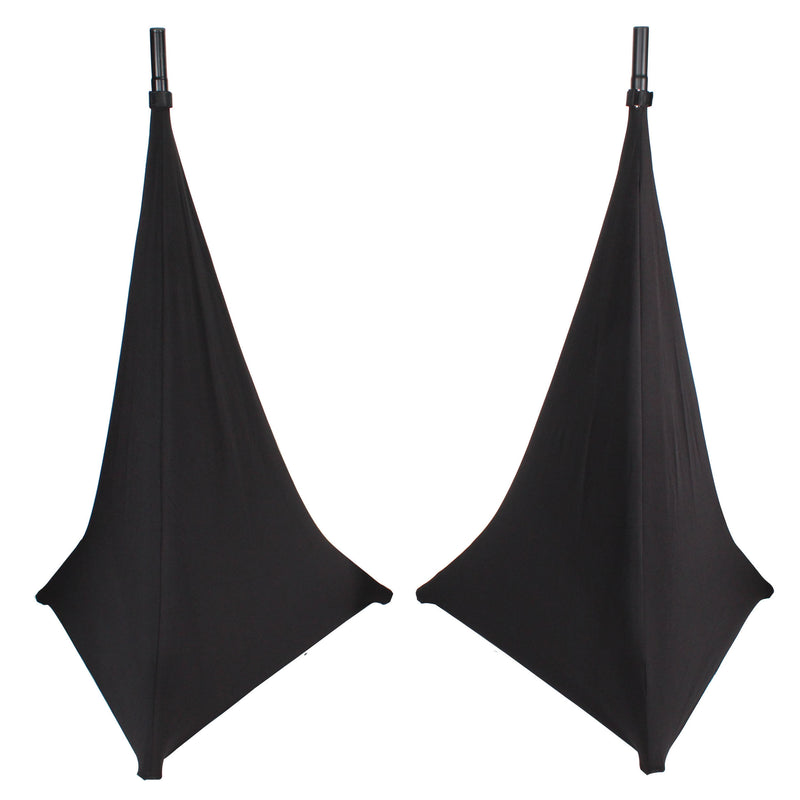 ProX X-SP2SC-BLX2 2 Pack Lycra Cover Scrim for Speaker Tripod or Lighting Stand 2 Sided - Black