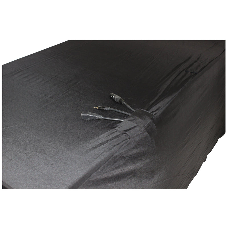 Prox x-st4bl 4 ft. Ouvrez le couvercle de table en spandex / Scrim (noir)