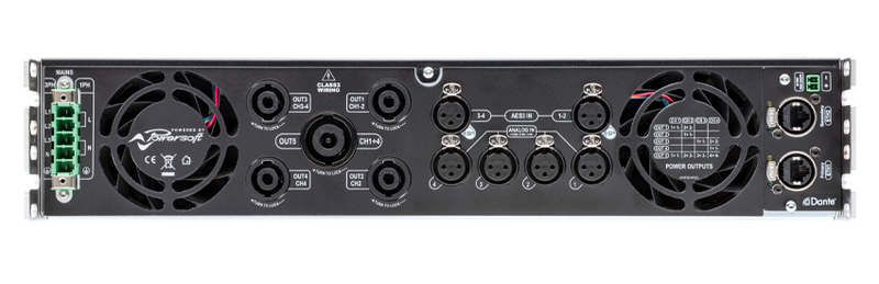 Powersoft X4L-D-D 4-Channel High-Performance Amplifier Platform With DSP & Dante - Red One Music
