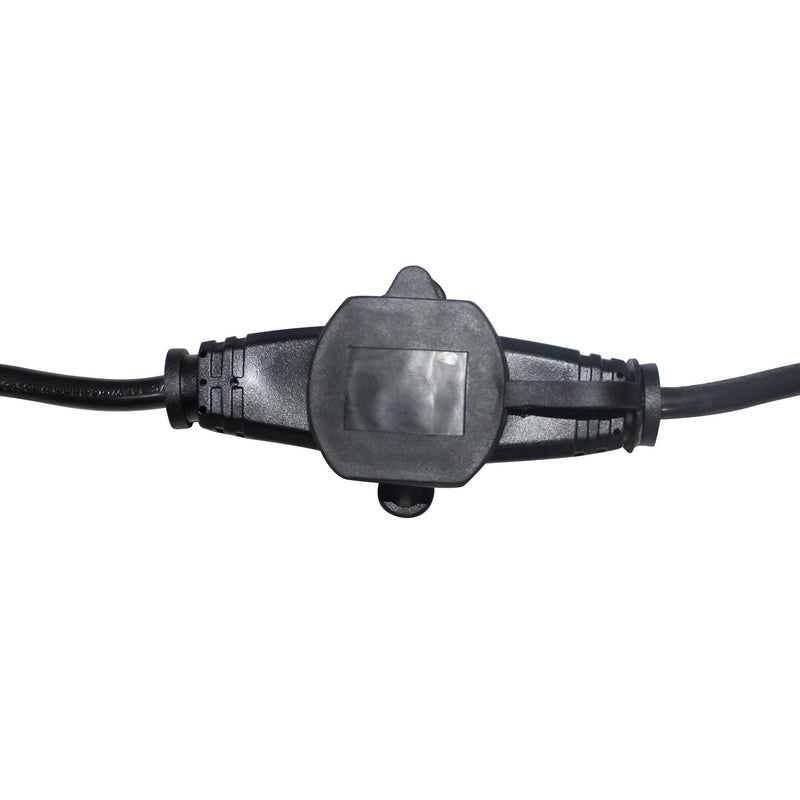 ProX XC-MEP12-326 120VAC NEMA 15 Male to 6 Socket Female Power-Extension Cord 12-3 AWG (Black) - 32 Ft.
