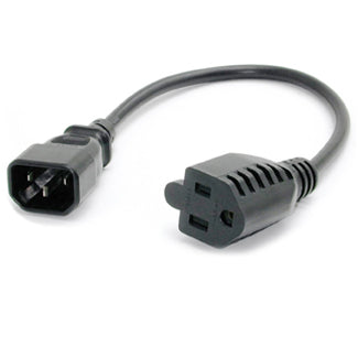 ProX XC-PEIEC 18 AWG Power Adapter Cord Edison Female to IEC Male - 1ft