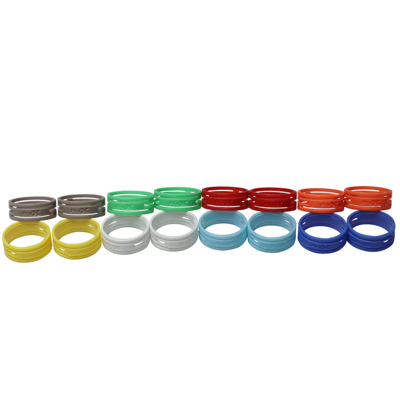 ProX XC-RINGPAK Color Ring Replacements for XLR Cables 8 Pack