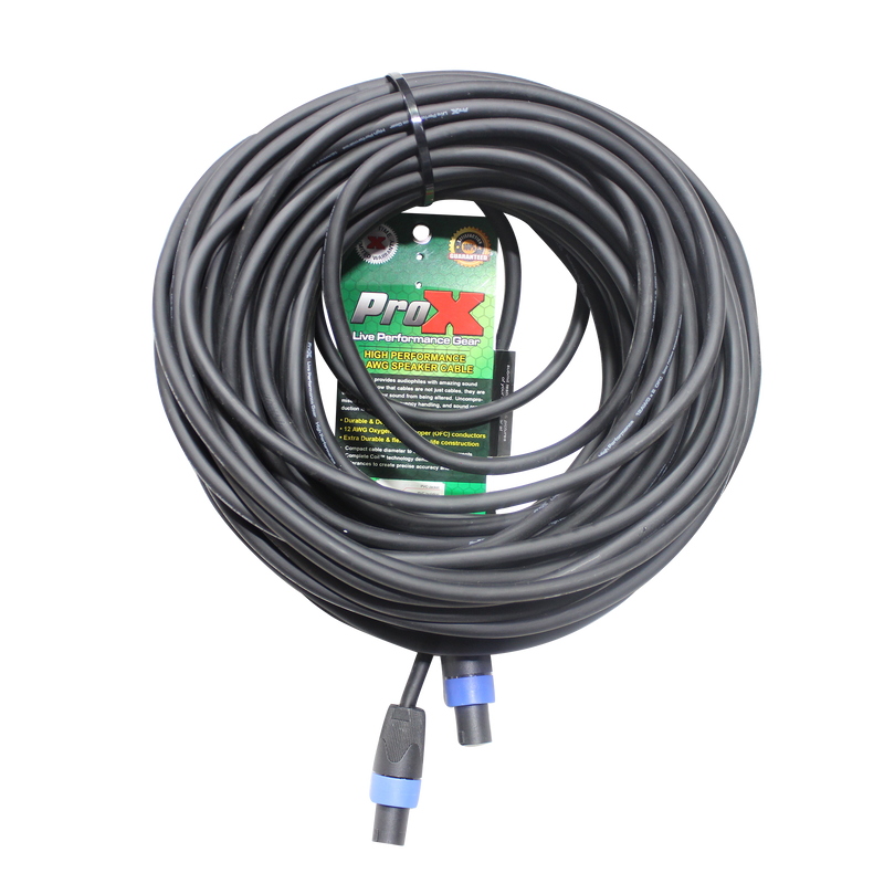 ProX XC-SS100 100ft. SpeakOn to SpeakOn 12AWG High Performance Speaker Cable