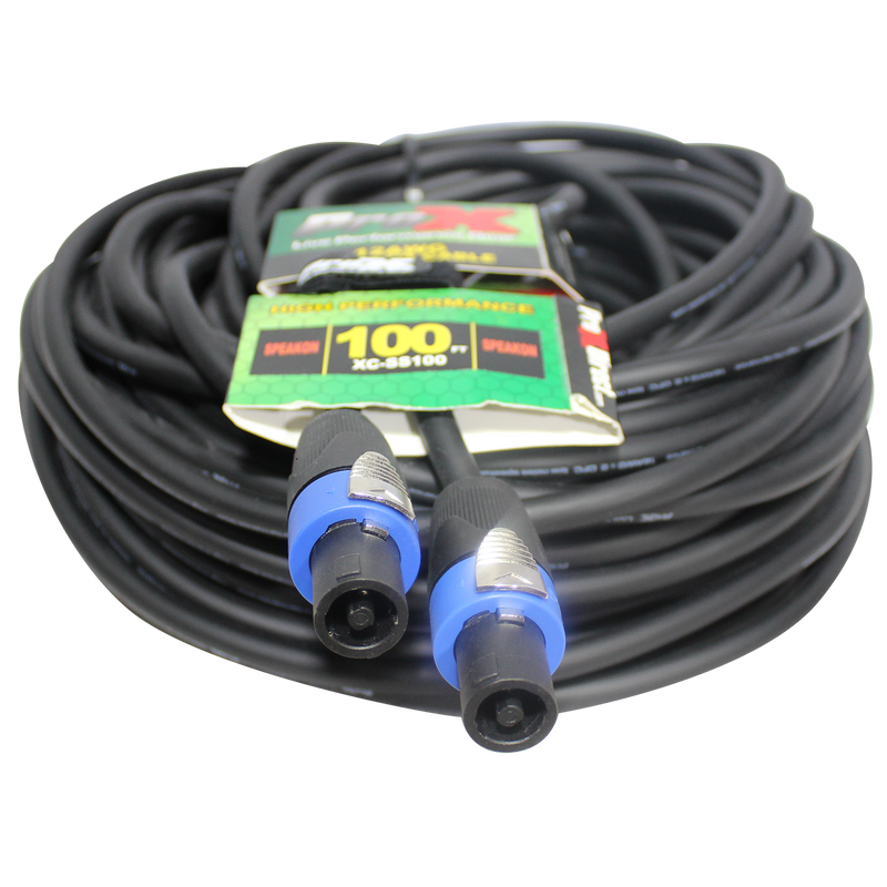 ProX XC-SS100 100ft. SpeakOn to SpeakOn 12AWG High Performance Speaker Cable