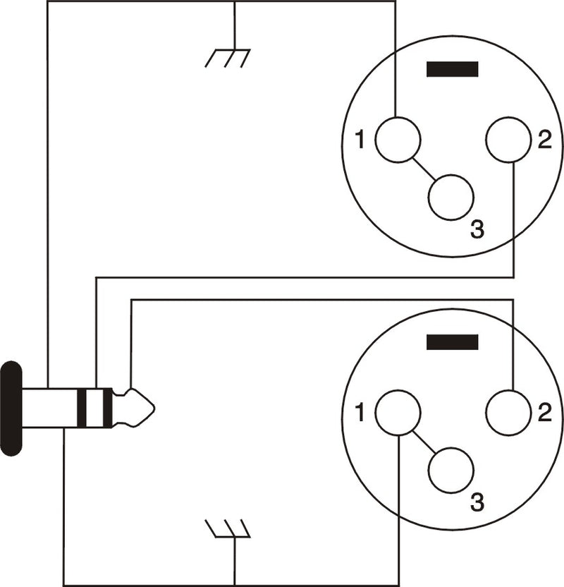 ProX XC-SYXM03 Câble Y haute performance 1/4" TRS-M stéréo vers double XLR3-M - 3 pi.