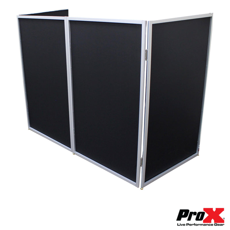 ProX XF-5X3048S 5 Panel Silver Chrome Frame DJ Facade W/ Stainless Quick Release