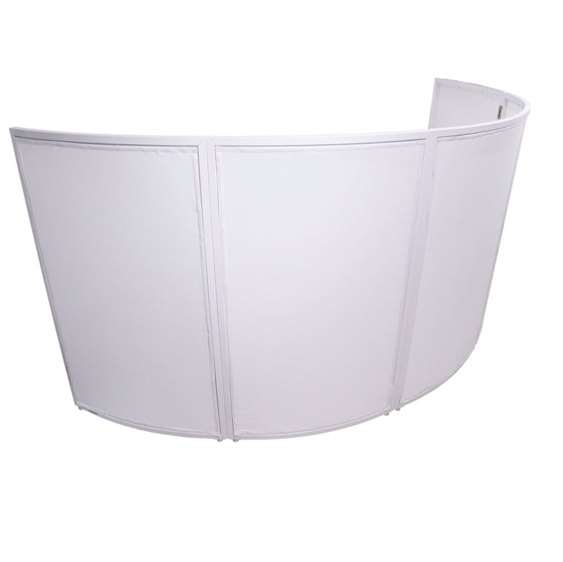 ProX XF-LUNA WH LUNA DJ Facade 5 Panel White Hardware w/Black White Scrim Kit