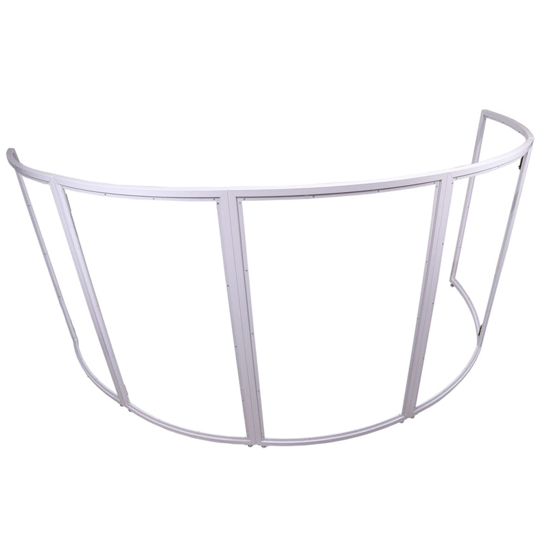 ProX XF-LUNA WH LUNA DJ Facade 5 Panel White Hardware w/Black White Scrim Kit
