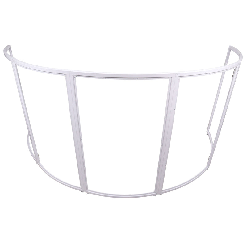 ProX XF-LUNA WH LUNA DJ Facade 5 Panel White Hardware w/Black White Scrim Kit