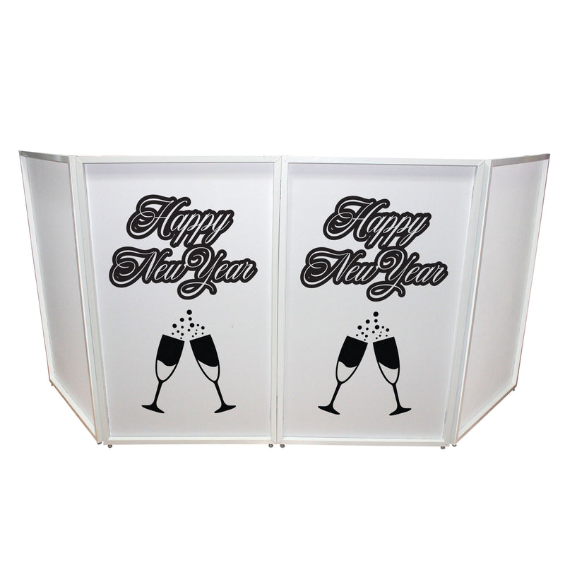 ProX XF-SNYTOAST New Year Toast Design Enhancement Scrim (Black Script on White)