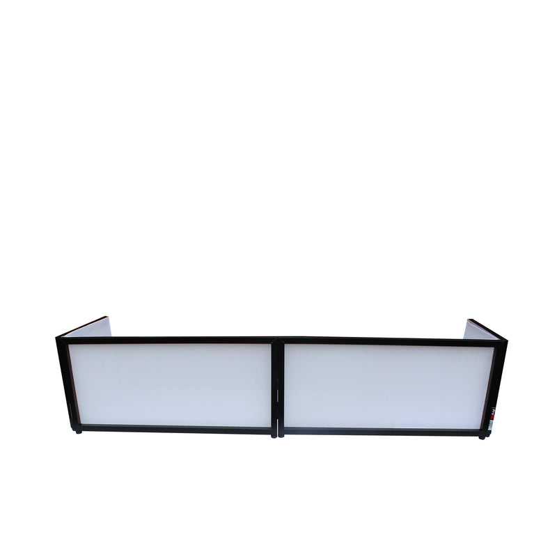 ProX XF-STTFW White 6 Ft Tabletop Facade Replacement Scrim Set - 2 Front Panels and 2 Side Panels