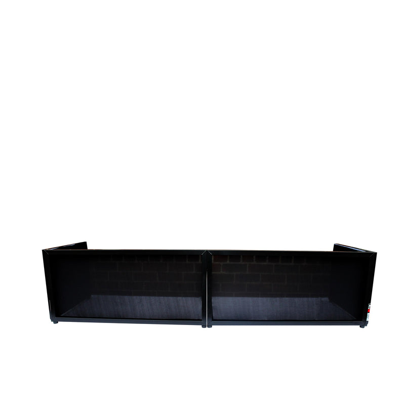 ProX XF-STTFB Black 6 Ft Tabletop Facade Replacement Scrim Set - 2 Front Panels and 2 Side Panels