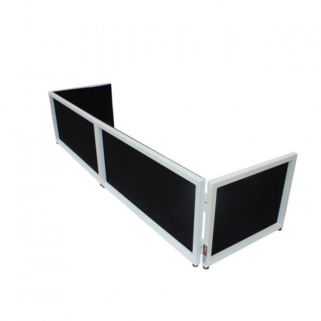 ProX XF-STTFB Black 6 Ft Tabletop Facade Replacement Scrim Set - 2 Front Panels and 2 Side Panels