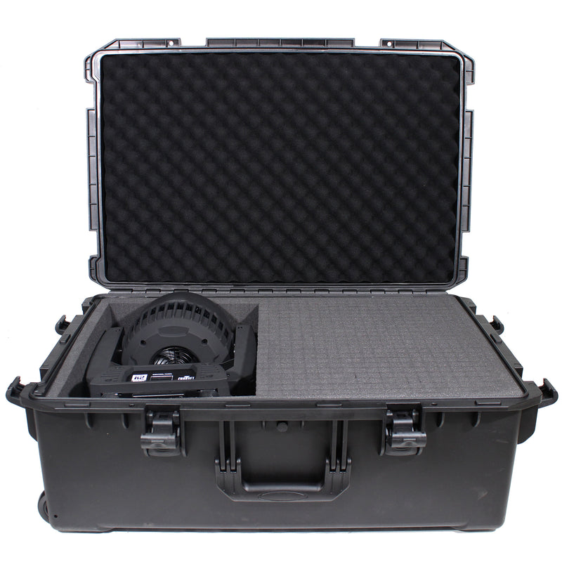ProX VAULTX XM-1101HW Grand boîtier étanche avec poignée extensible, roues et mousse Pluck-N-Pak