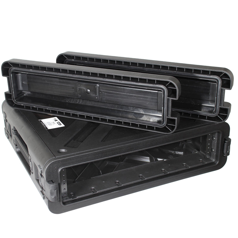 ProX VAULTX 2U Rack Boîtier ABS étanche à l'air et à l'eau