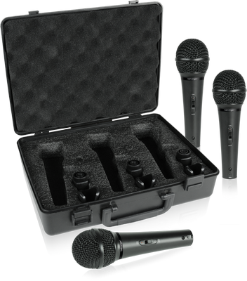 Behringer XM1800S 3 Dynamic Cardioid Vocal Microphones Set Of 3