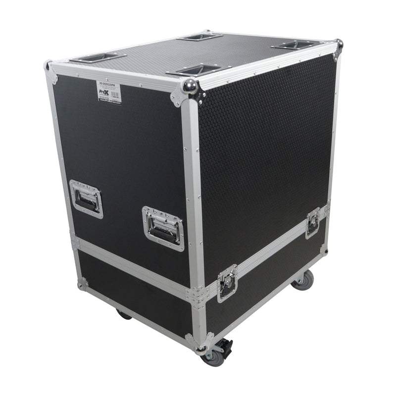 Prox XS-292922SPW Universal Flight Flight Case Dual Line Array Enceintes ou Single Subwoofer w / Caster Wheels