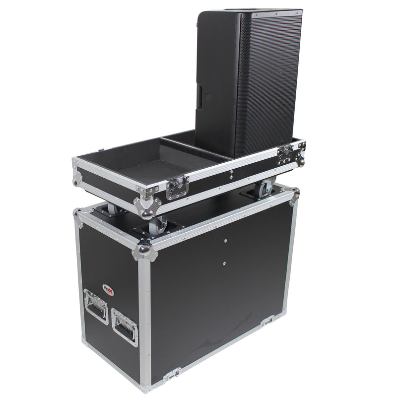 Flight case ProX X-QSCK12 ProX ATA pour 2 haut-parleurs QSC K12 ou K12.2