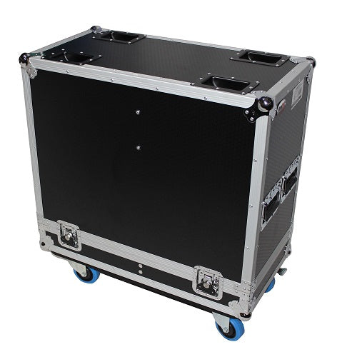ProX XS-2X12-SPW Universal ATA Flight Case for Two 12 inch Speakers - Red One Music