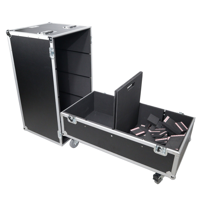 ProX XS-SP2X282020W Universal Dual ATA Speaker Flight Case Fits 2 pcs 28x20x20 Inch Speakers