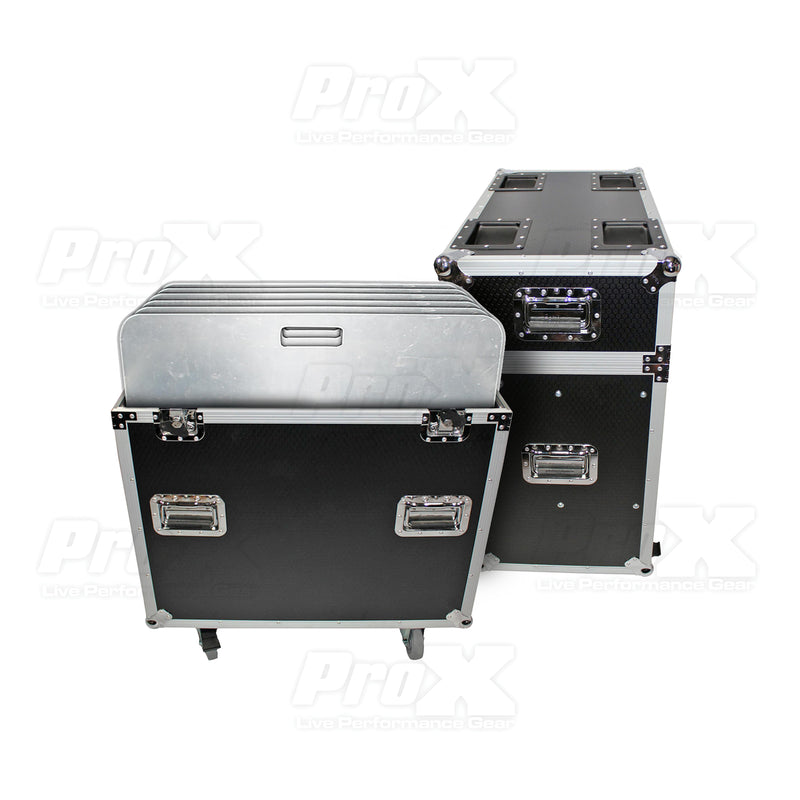 ProX XS-6XBP2424PACK Flight/Road Case With 6 Pieces 24" x 24" Aluminum Base Plate (Package)