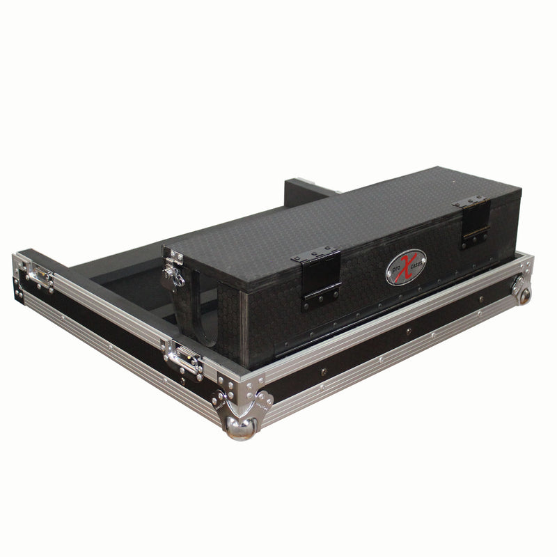 ProX XS-AHQU24DHW Flight-Road Case for Allen and Heath QU-24 Mixer W-Doghouse and Wheels
