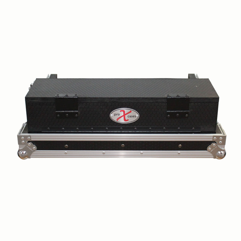 ProX XS-AHQU24DHW Flight-Road Case for Allen and Heath QU-24 Mixer W-Doghouse and Wheels