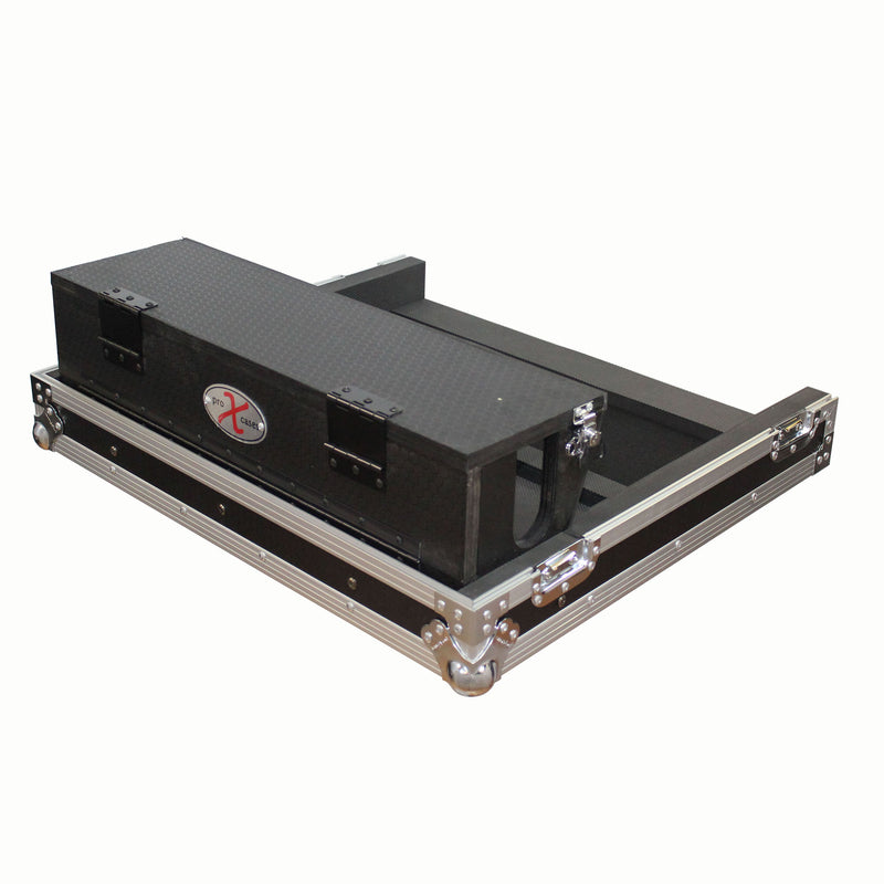 ProX XS-AHQU24DHW Flight-Road Case for Allen and Heath QU-24 Mixer W-Doghouse and Wheels