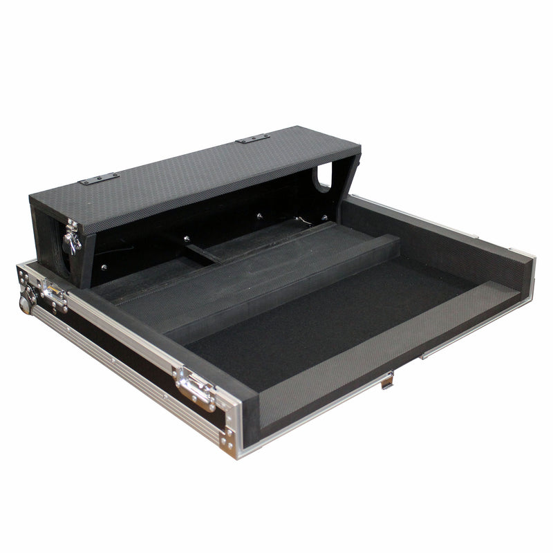 ProX XS-AHQU24DHW Flight-Road Case for Allen and Heath QU-24 Mixer W-Doghouse and Wheels