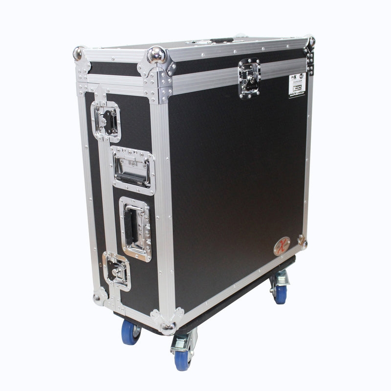 ProX XS-AHQU24DHW Flight-Road Case for Allen and Heath QU-24 Mixer W-Doghouse and Wheels