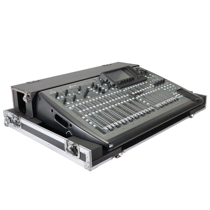ProX XS-BX32DHW Flight Hard Road Case ProX Mixer Case with Doghouse and Wheels fits Behringer X32