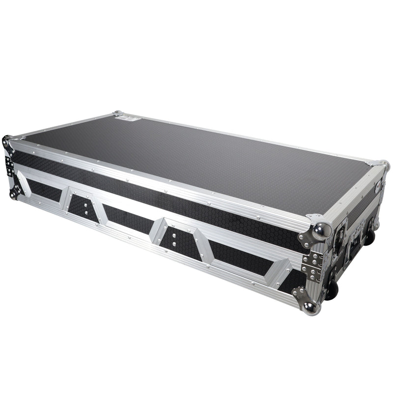 ProX XS-CDM3000WLT Flight Case DJ Coffin for Pioneer Mixer DJM-900NXS2 and 2 CDJ-3000 W-Wheels and Laptop Shelf