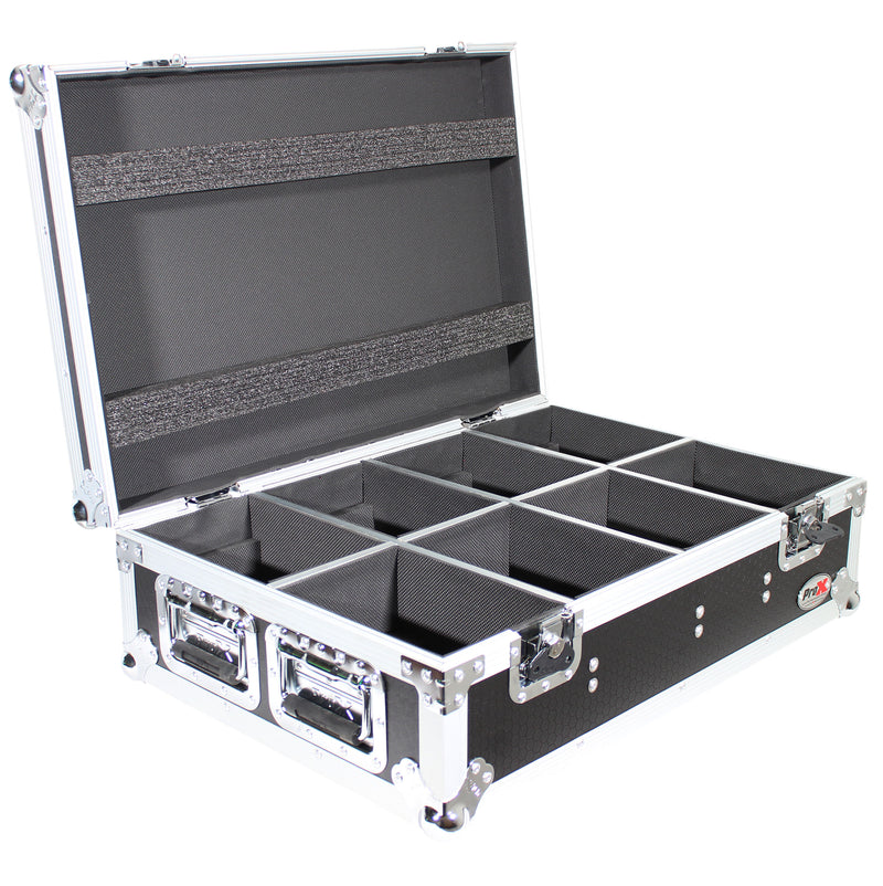 Prox XS-Chfcycx8 Road Case pour 8 chauvettes CYC LUMILES SANS WIRESS