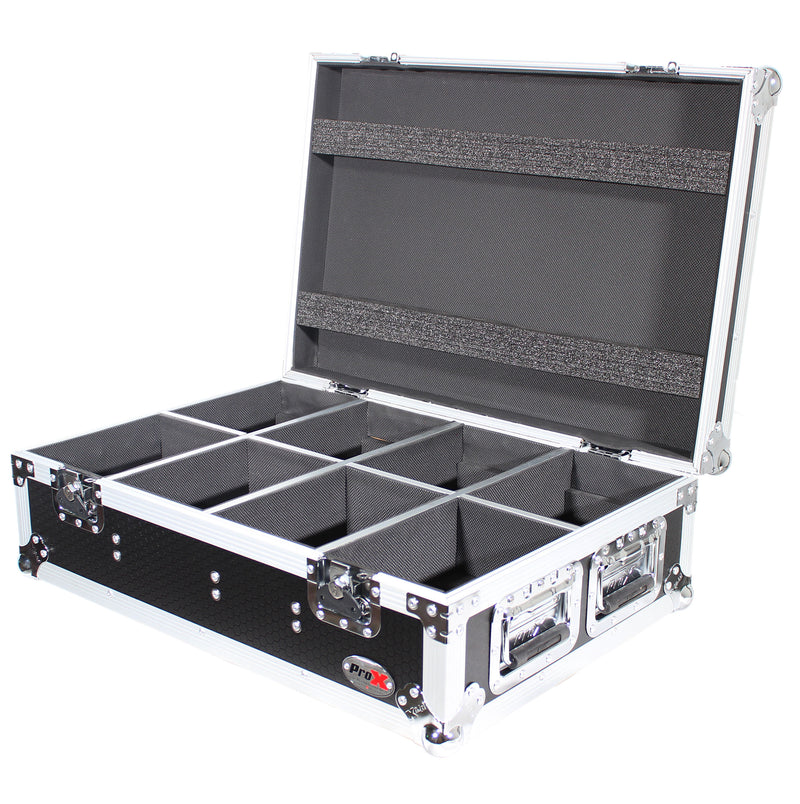 Prox XS-Chfcycx8 Road Case pour 8 chauvettes CYC LUMILES SANS WIRESS