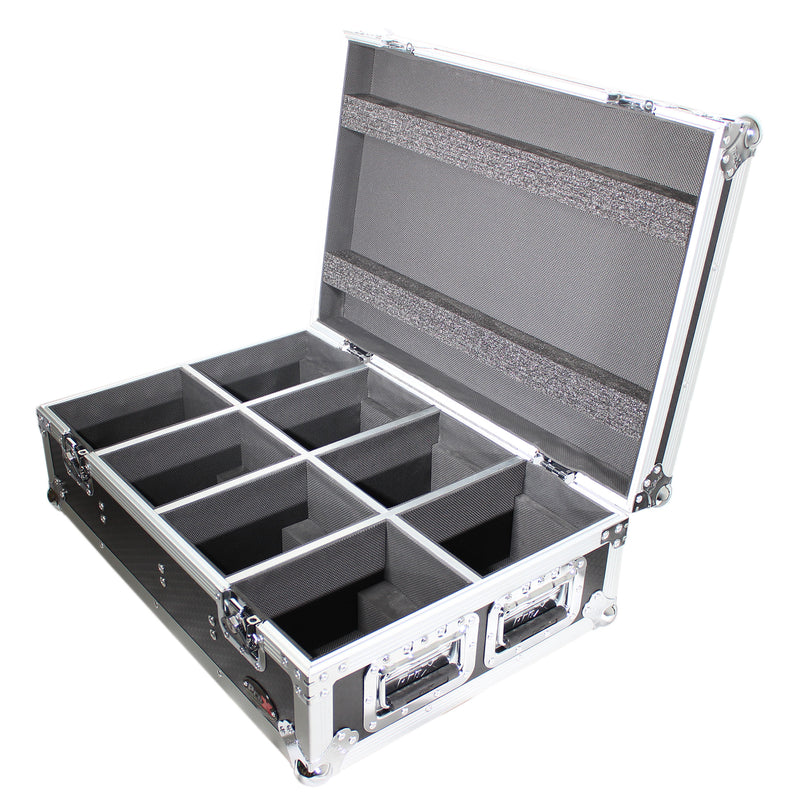 Prox XS-Chfcycx8 Road Case pour 8 chauvettes CYC LUMILES SANS WIRESS